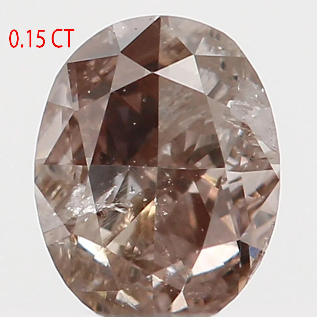 0.15 Ct Natural Loose Diamond, Oval Diamond, Brown Diamond, Antique Diamond, Rustic Diamond, Polished Diamond, Real Diamond L544