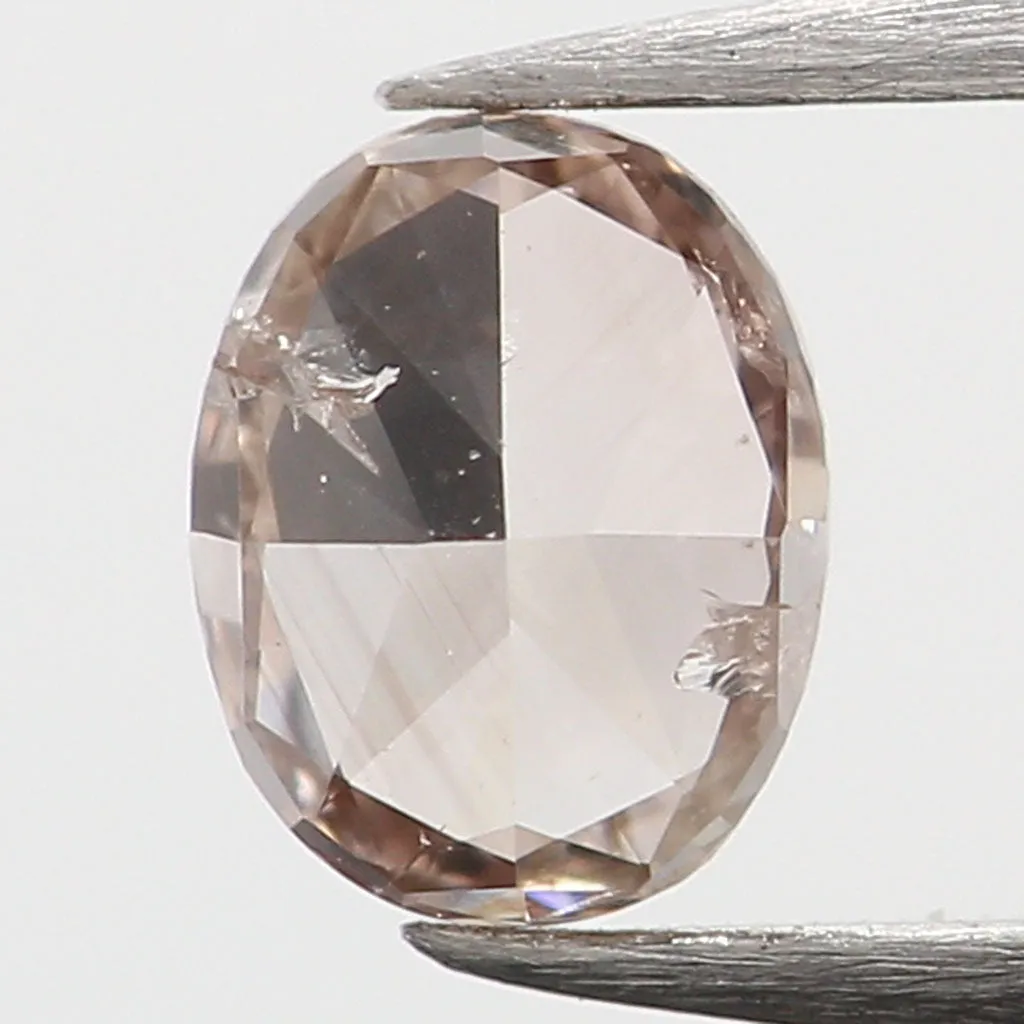 0.15 Ct Natural Loose Diamond, Oval Diamond, Brown Diamond, Antique Diamond, Rustic Diamond, Polished Diamond, Real Diamond L544