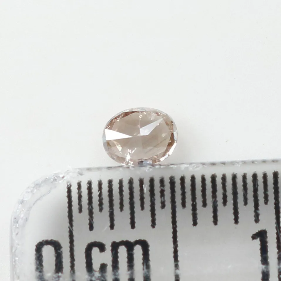 0.15 Ct Natural Loose Diamond, Oval Diamond, Brown Diamond, Antique Diamond, Rustic Diamond, Polished Diamond, Real Diamond L544