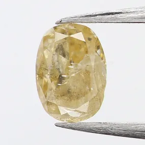 0.19 Ct Natural Loose Diamond, Oval Diamond, Yellow Diamond, Antique Diamond, Oval Cut Diamond, Rustic Diamond, Real Diamond L53