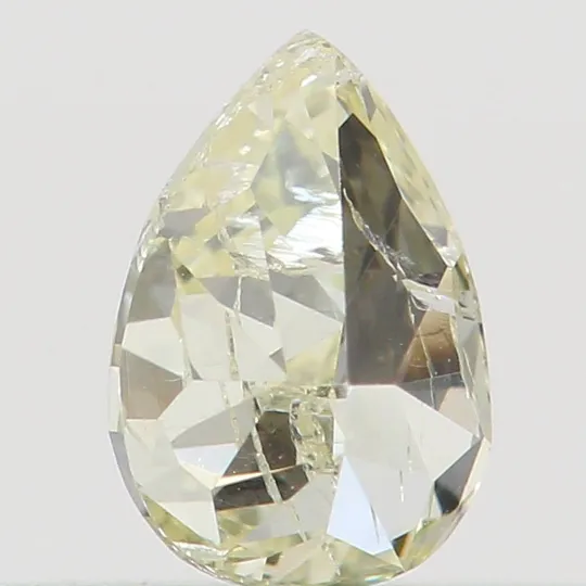 0.19 CT Natural Loose Diamond, Pear Diamond, Yellow Diamond, Rustic Diamond, Pear Cut Diamond, Fancy Color Diamond KR897