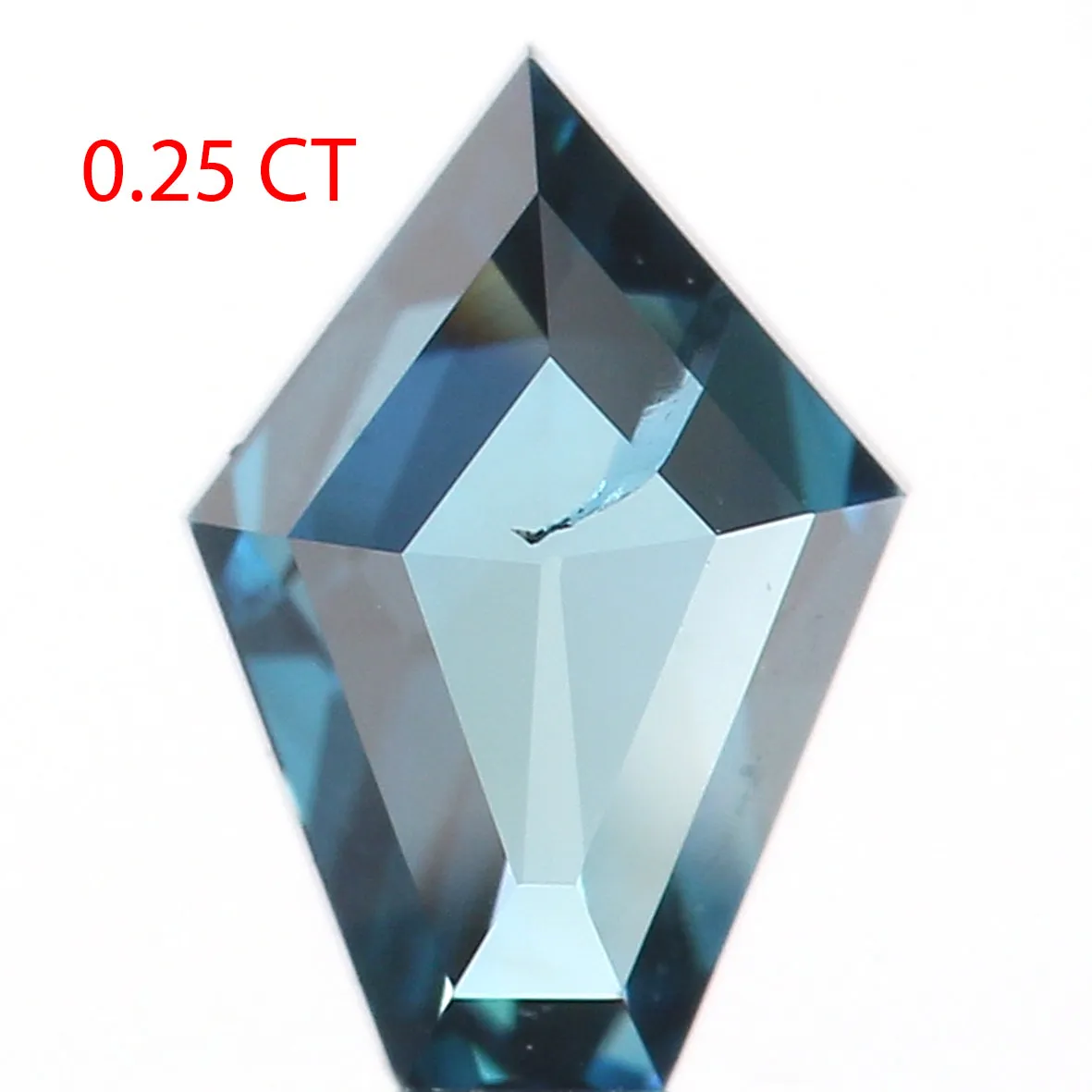 0.25 Ct Natural Loose Diamond, Shield Cut Diamond, Blue Color Diamond, Rose Cut Diamond, Real Rustic Diamond, Antique Diamond KR