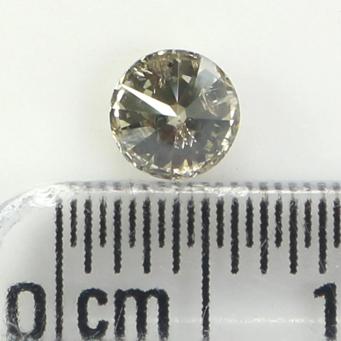 0.42 Ct Natural Loose Diamond, White Diamond, Round Diamond, Round Brilliant Cut Diamond, Sparkling Diamond, Rustic Diamond L203