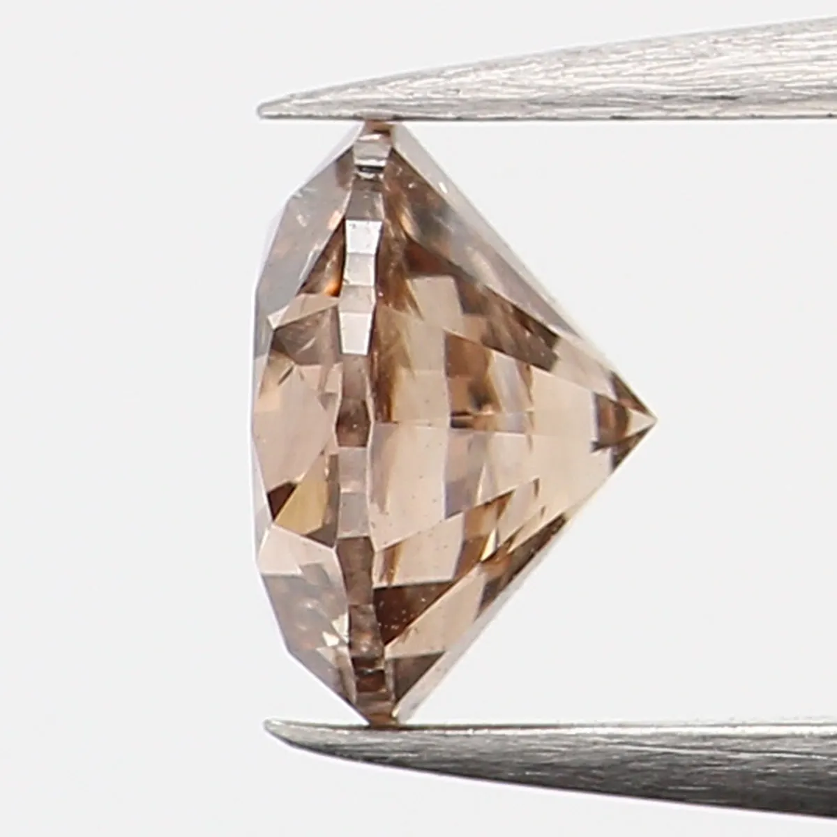 0.48 Ct Natural Loose Diamond, Brown Diamond, Round Diamond, Round Brilliant Cut Diamond, Sparkling Diamond, Rustic Diamond, L77