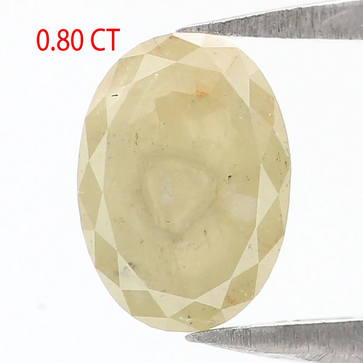 0.80 CT Natural Loose Oval Shape Diamond Yellow Color Oval Cut Diamond 7.00 MM Natural Loose Diamond Yellow Oval Rose Cut Diamon