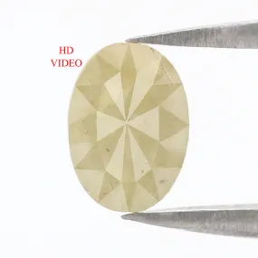 0.80 CT Natural Loose Oval Shape Diamond Yellow Color Oval Cut Diamond 7.00 MM Natural Loose Diamond Yellow Oval Rose Cut Diamon