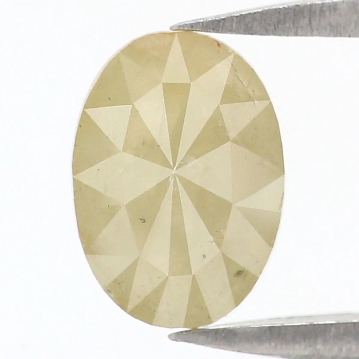 0.80 CT Natural Loose Oval Shape Diamond Yellow Color Oval Cut Diamond 7.00 MM Natural Loose Diamond Yellow Oval Rose Cut Diamon