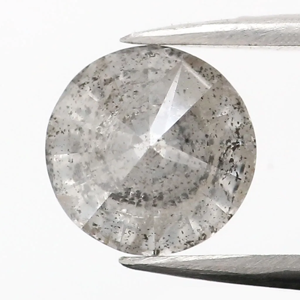 1.04 Ct Natural Loose Diamond, Grey Diamond, Round Diamond, Round Brilliant Cut Diamond, Sparkling Diamond, Rustic Diamond L9090