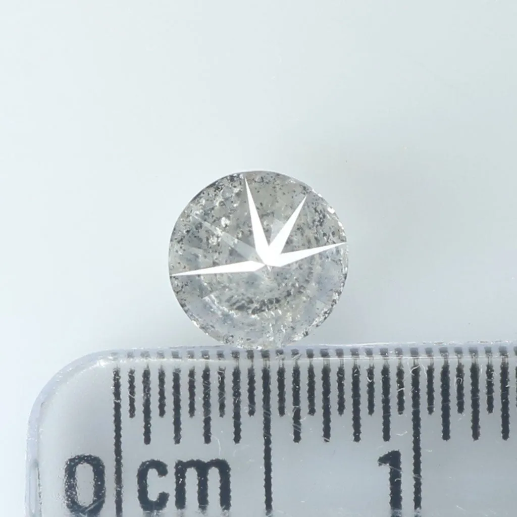 1.04 Ct Natural Loose Diamond, Grey Diamond, Round Diamond, Round Brilliant Cut Diamond, Sparkling Diamond, Rustic Diamond L9090