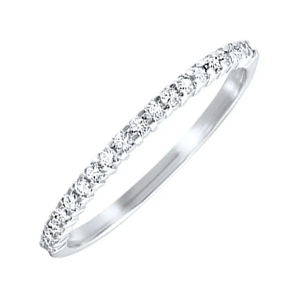 10KT WHITE GOLD DIAMOND (1/8CTW) BAND