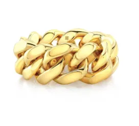 14k Gold Cuban Link Ring