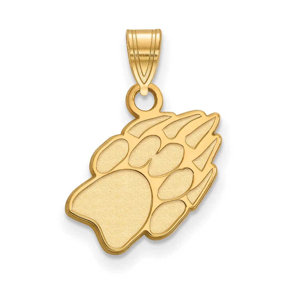 14k Yellow Gold U. of Wisconsin Small Badgers Paw Pendant