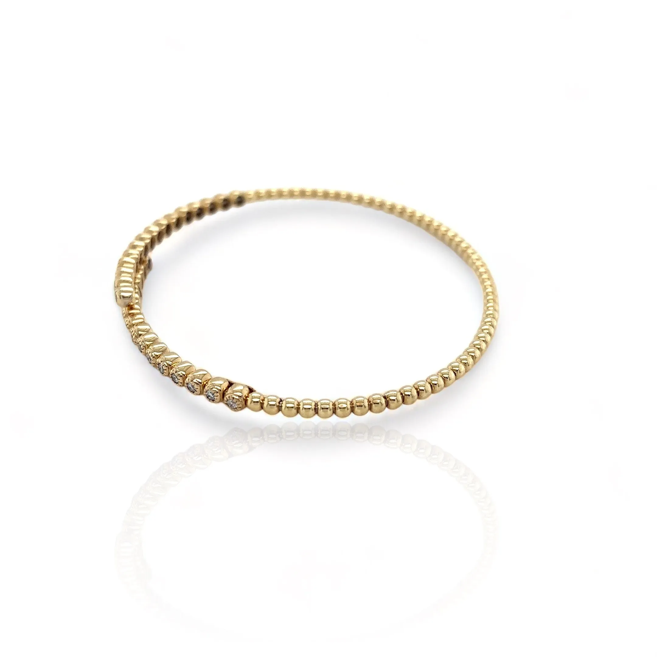 14kt Gold 0.45 CTW Diamond Cuff Bracelet