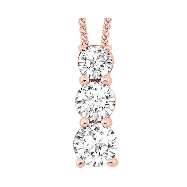 14KT ROSE GOLD DIAMOND (1/2CTW) PENDANT