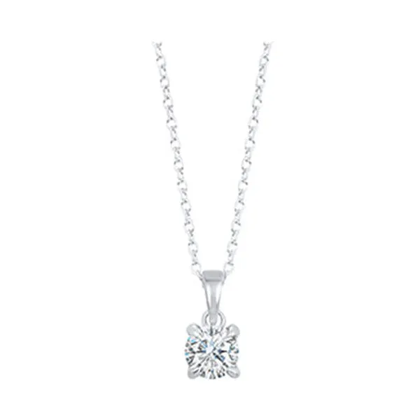 14KT WHITE GOLD DIAMOND (1/3CTW) PENDANT