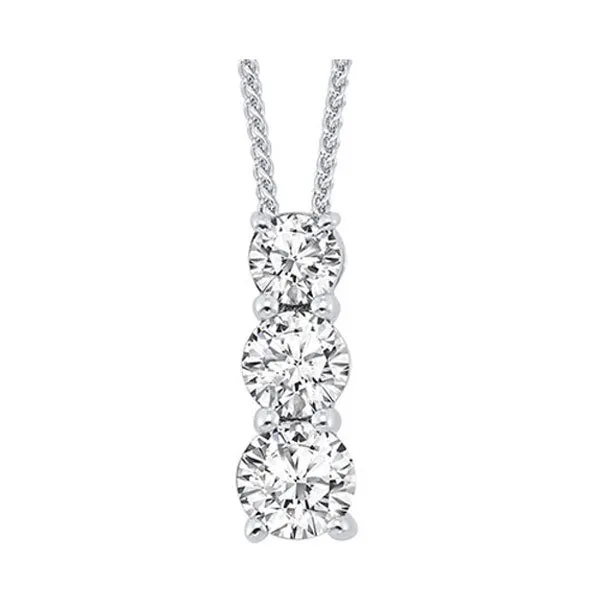 14KT WHITE GOLD DIAMOND (1CTW) PENDANT