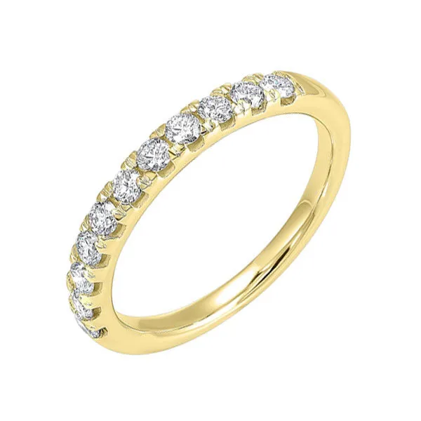 14KT YELLOW GOLD DIAMOND (1/10 CTW) BAND