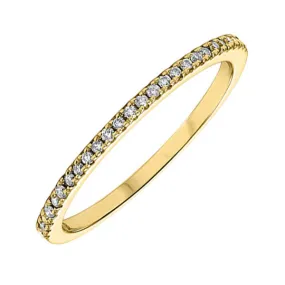 14KT YELLOW GOLD DIAMOND (1/8CTW) BAND