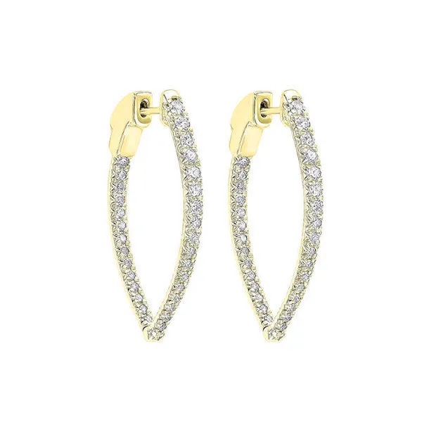 14KT YELLOW GOLD DIAMOND (1CTW) EARRING