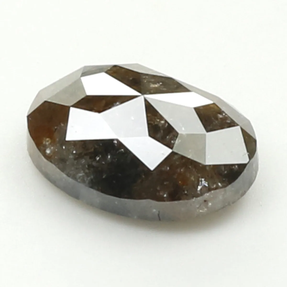 1.59 Ct Natural Loose Diamond, Oval Diamond, Black Diamond,Brown Diamond, Antique Diamond, Rustic Diamond, Real Diamond KDL325