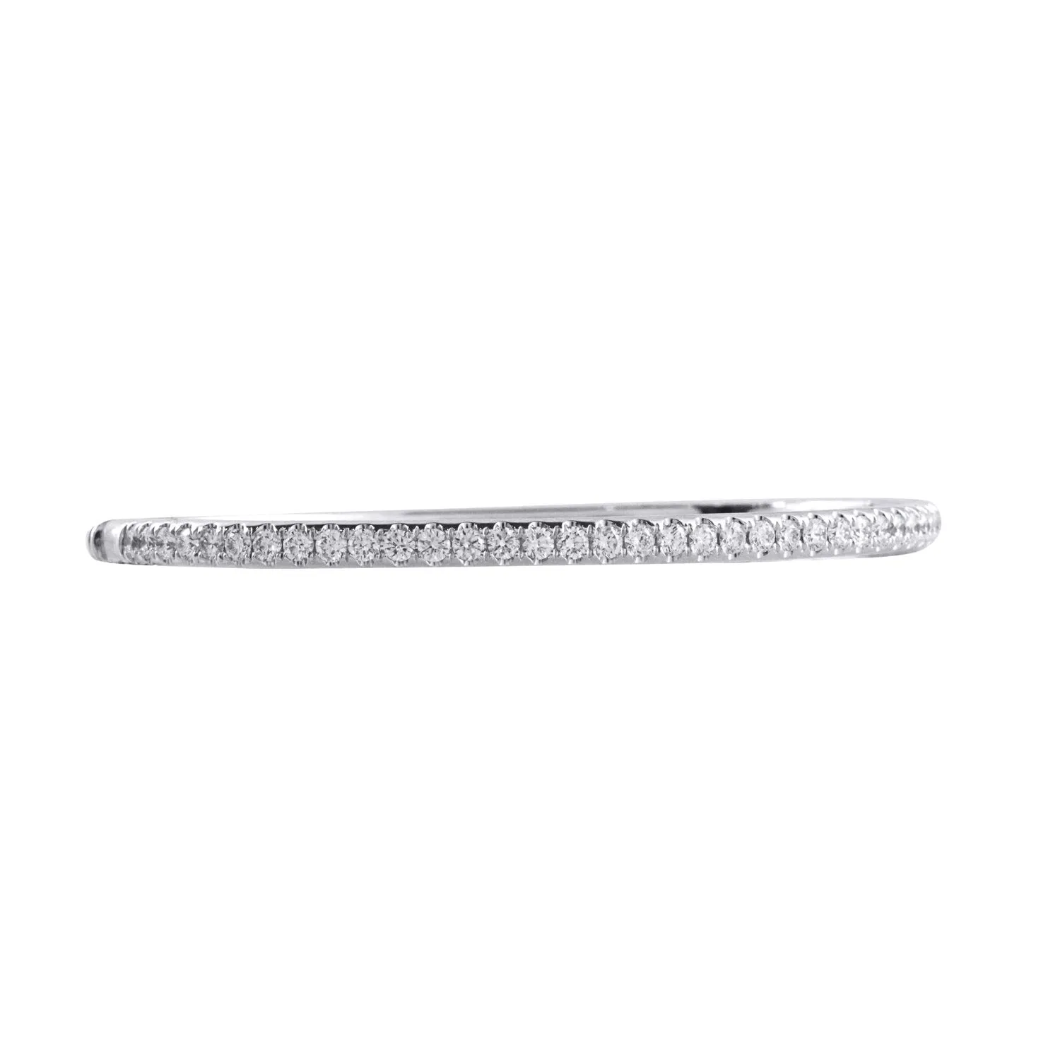 18K White Gold Eernity Bangle with 1.46CT Of Round Diamonds