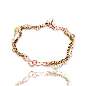 18kt Gold Plated Infinity Bracelet. Chain Link Bracelet.