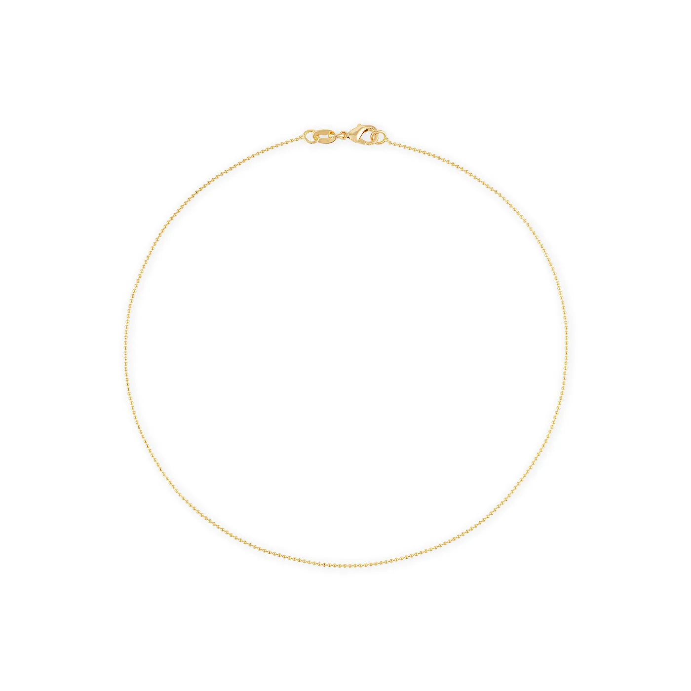 Alexa Leigh 1mm Diamond Cut Gold Ball Chain Bracelet