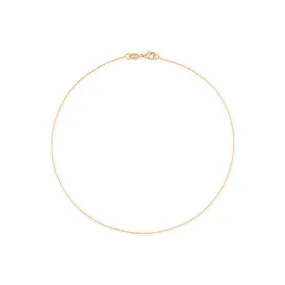 Alexa Leigh 1mm Diamond Cut Gold Ball Chain Bracelet