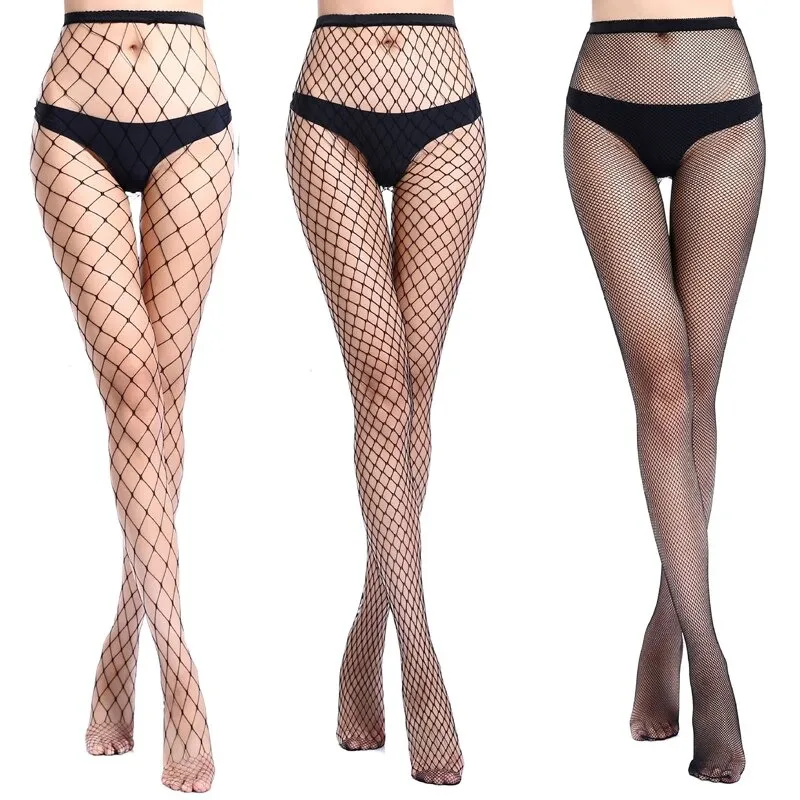 Alternative Women Sexy Fishnet Pantyhose / Rock Chick Tights / Thigh High Mesh Pantyhose