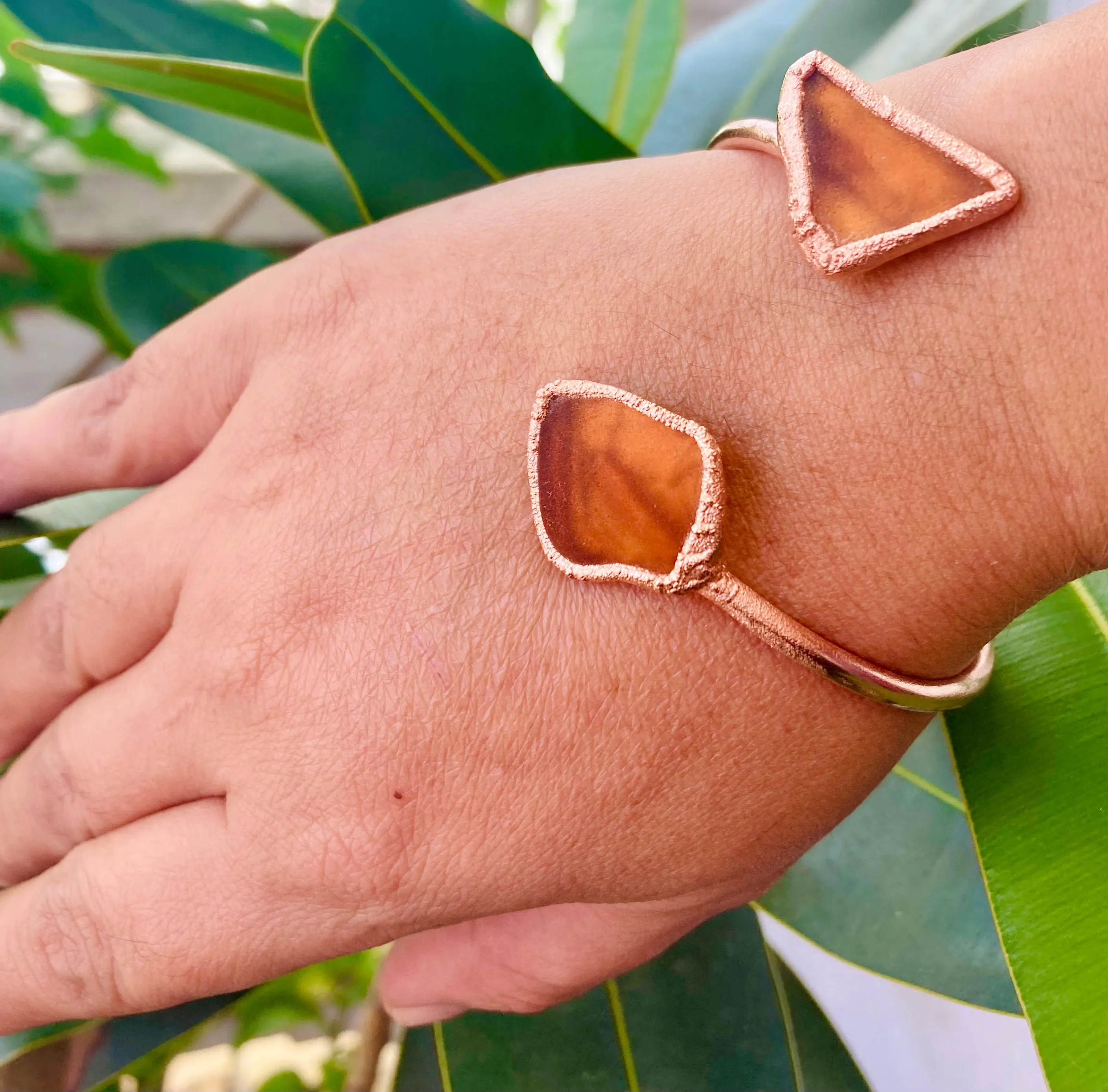 Amber Sea Double Bangle