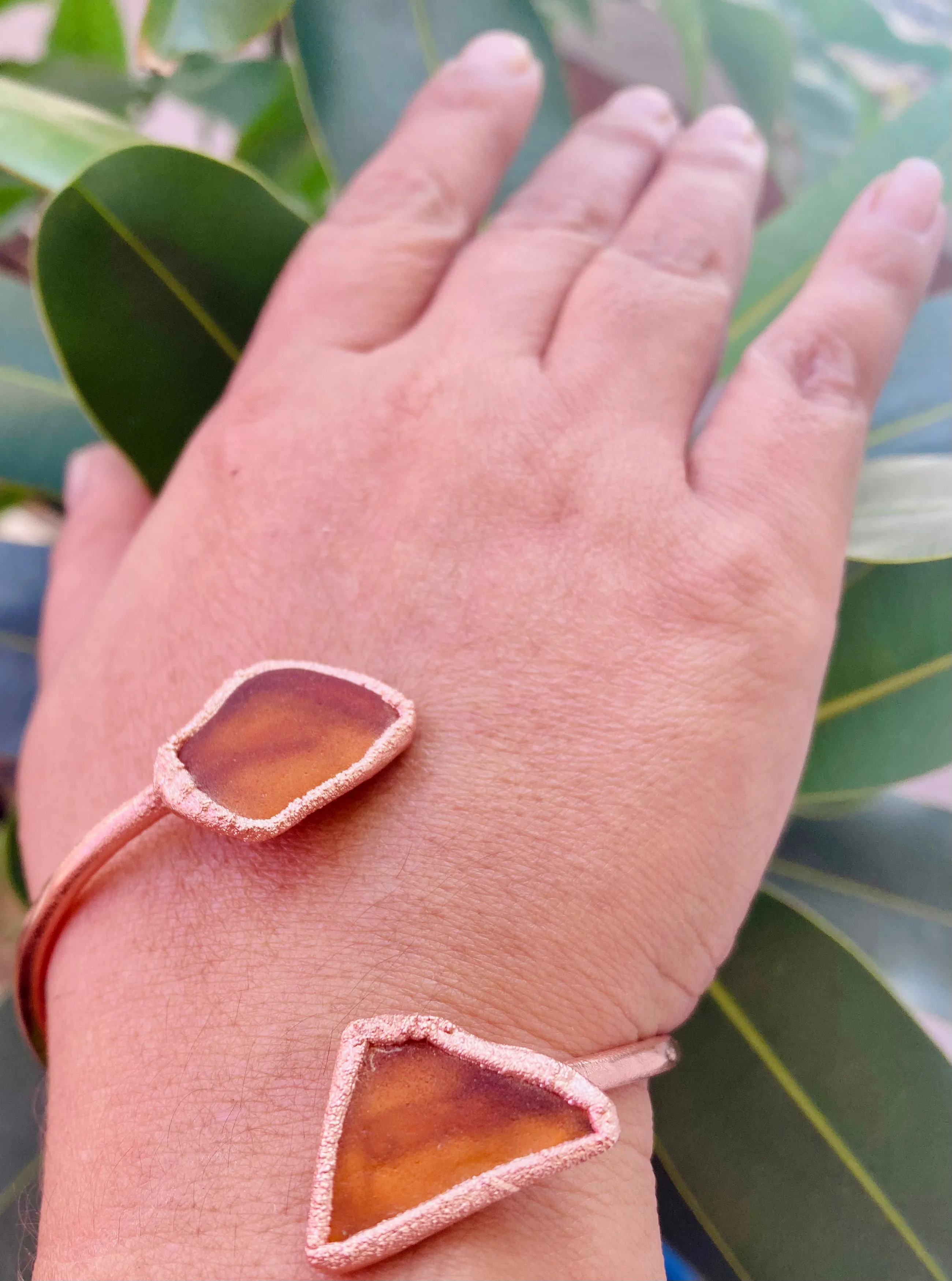 Amber Sea Double Bangle