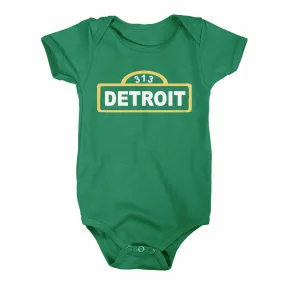 Baby Onesie - Detroit Street Sign