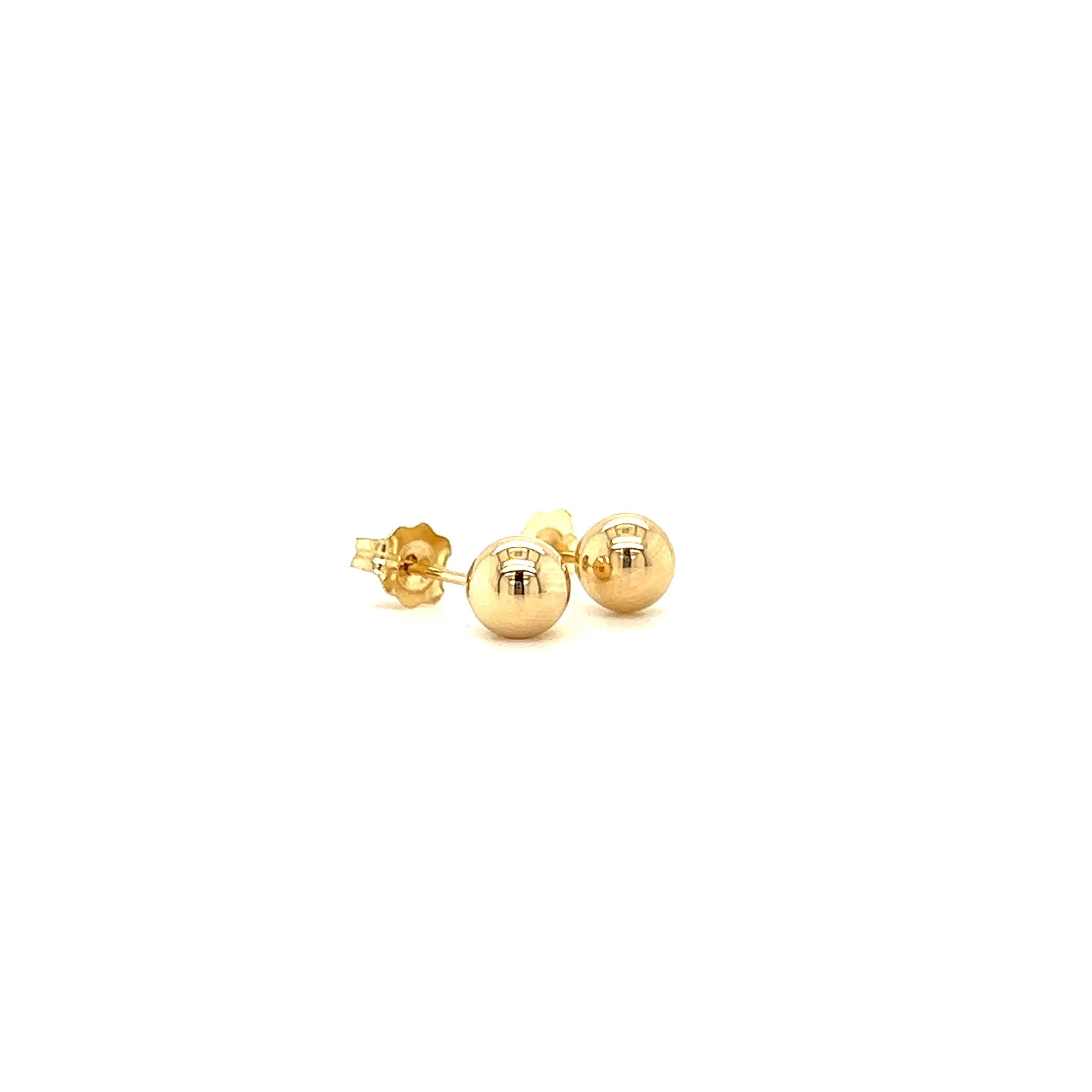 Ball 5mm Stud Earrings  in 14K Yellow Gold