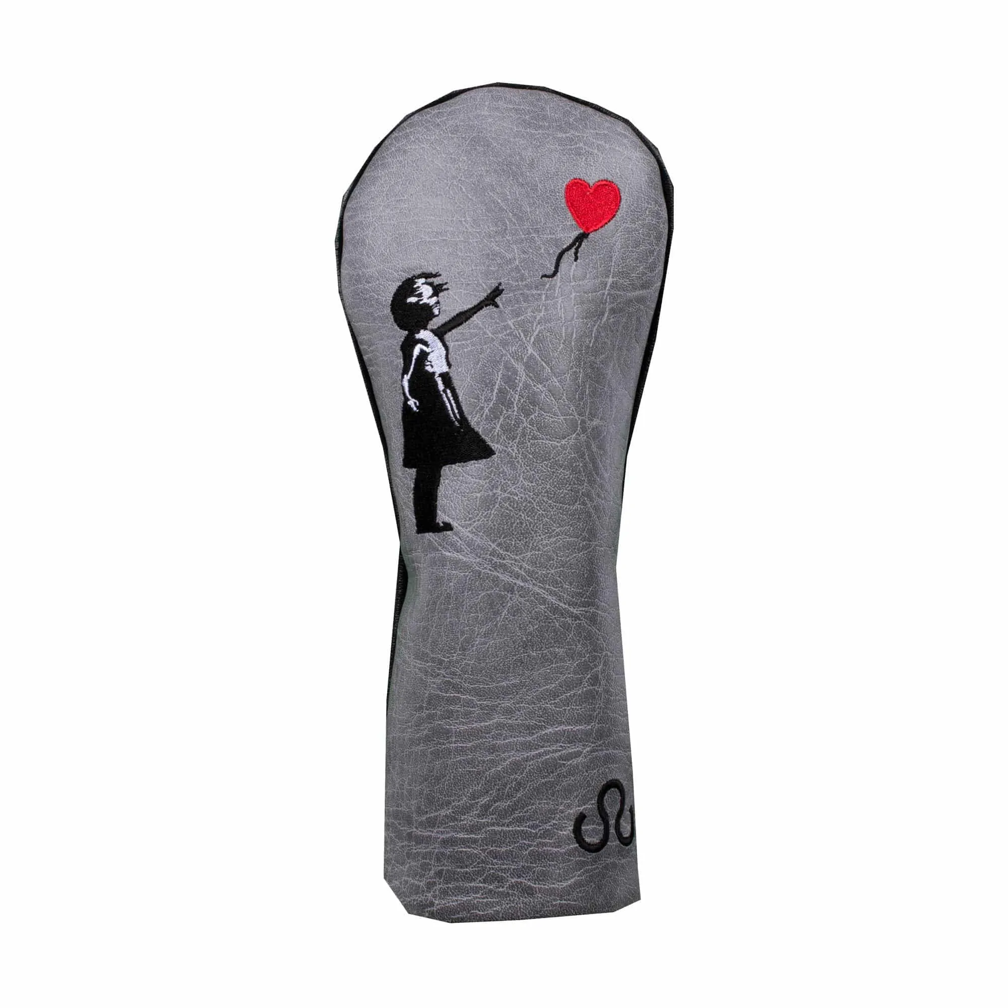 Banksy Girl With Heart Balloon Fairway Wood Headcover Grey