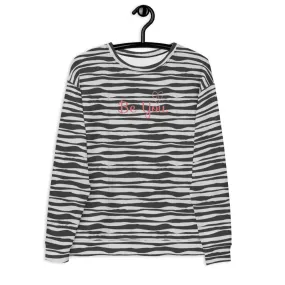 Be You Sweatshirt - ZEBRA GREY.