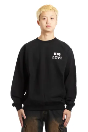 BIG LOVE RECORDS - BLACK CLASSIC SWEATSHIRT