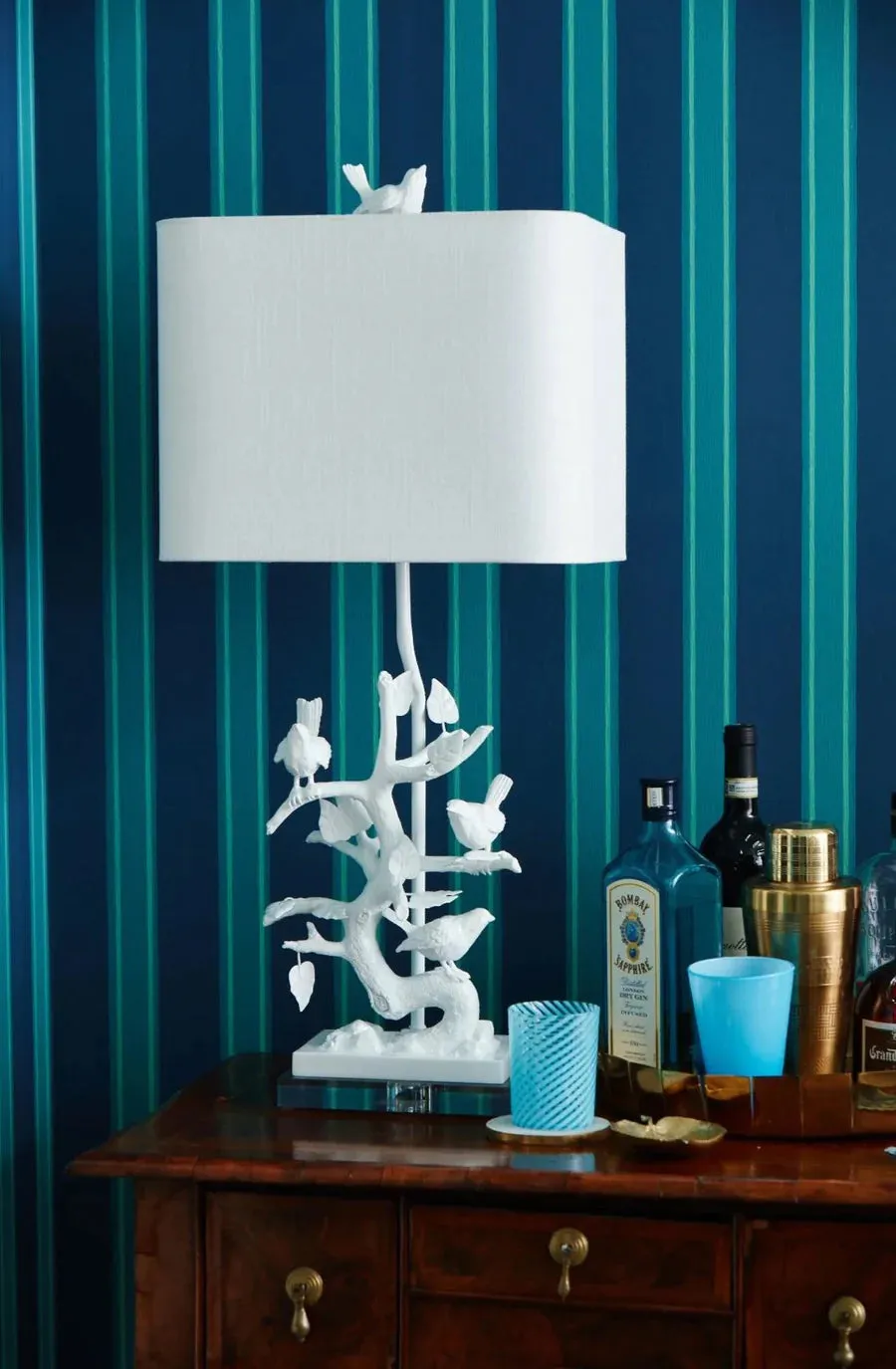 Bird on Branch Table Lamp