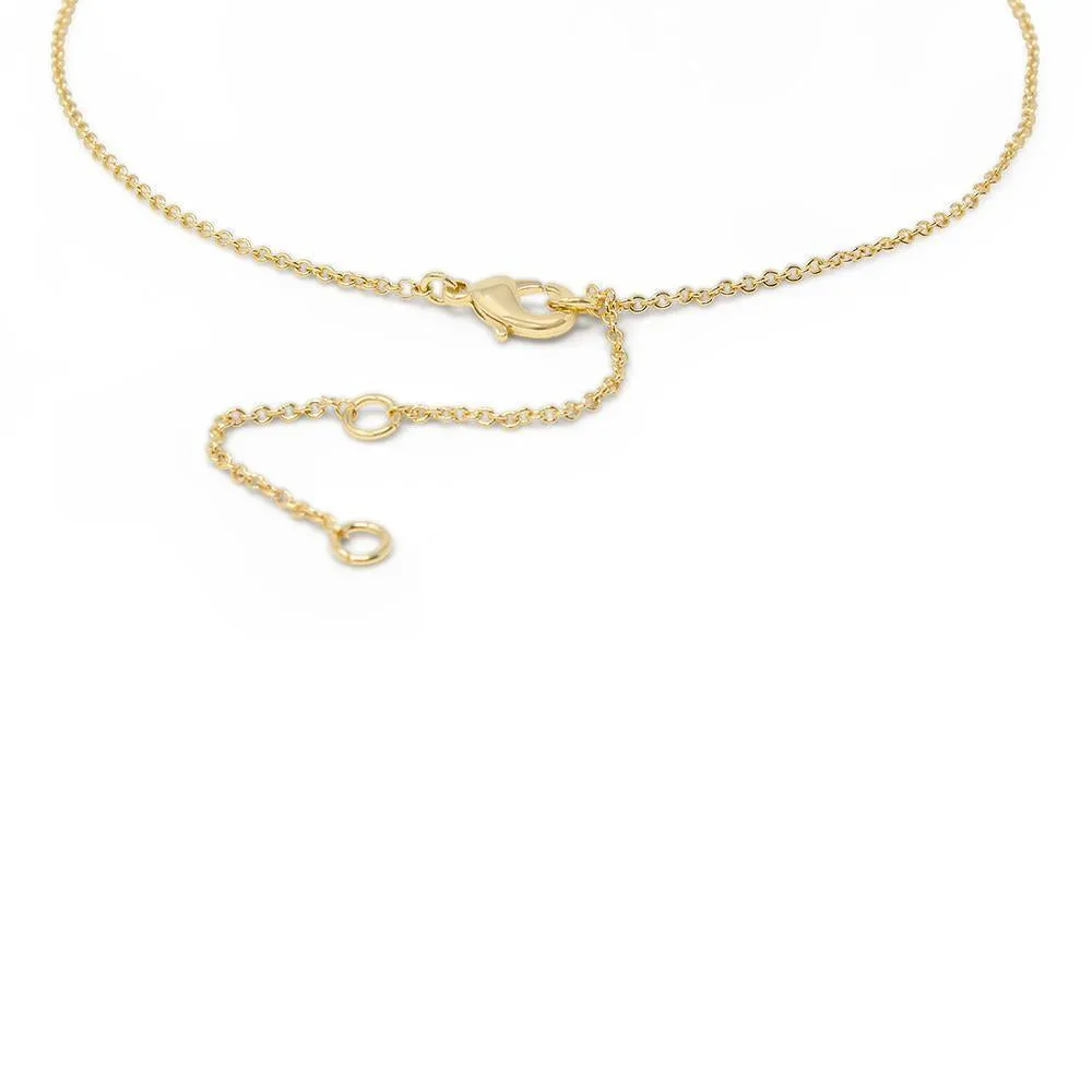 Birthstone Necklace June Gold Plated