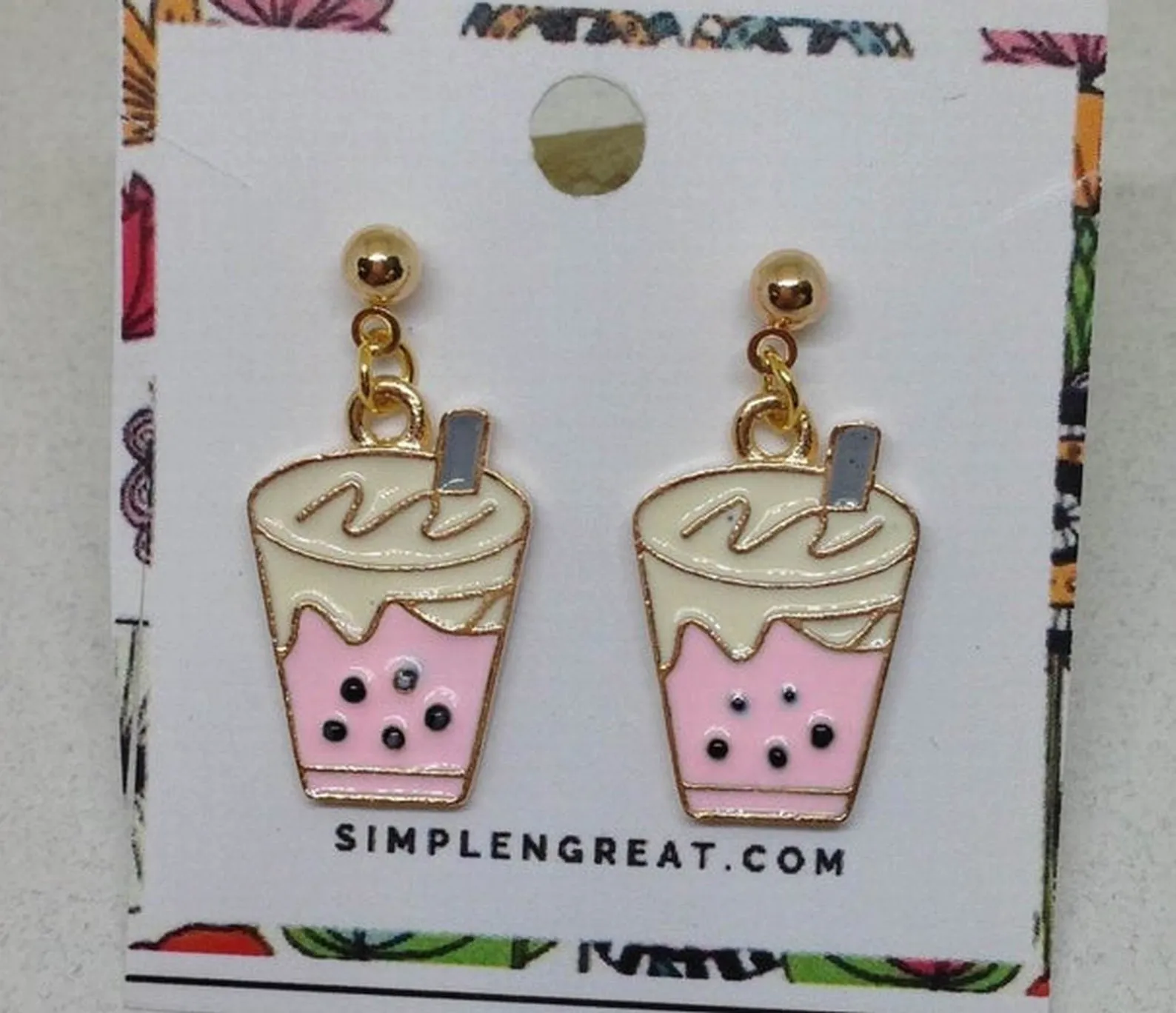 Boba Tea Earrings