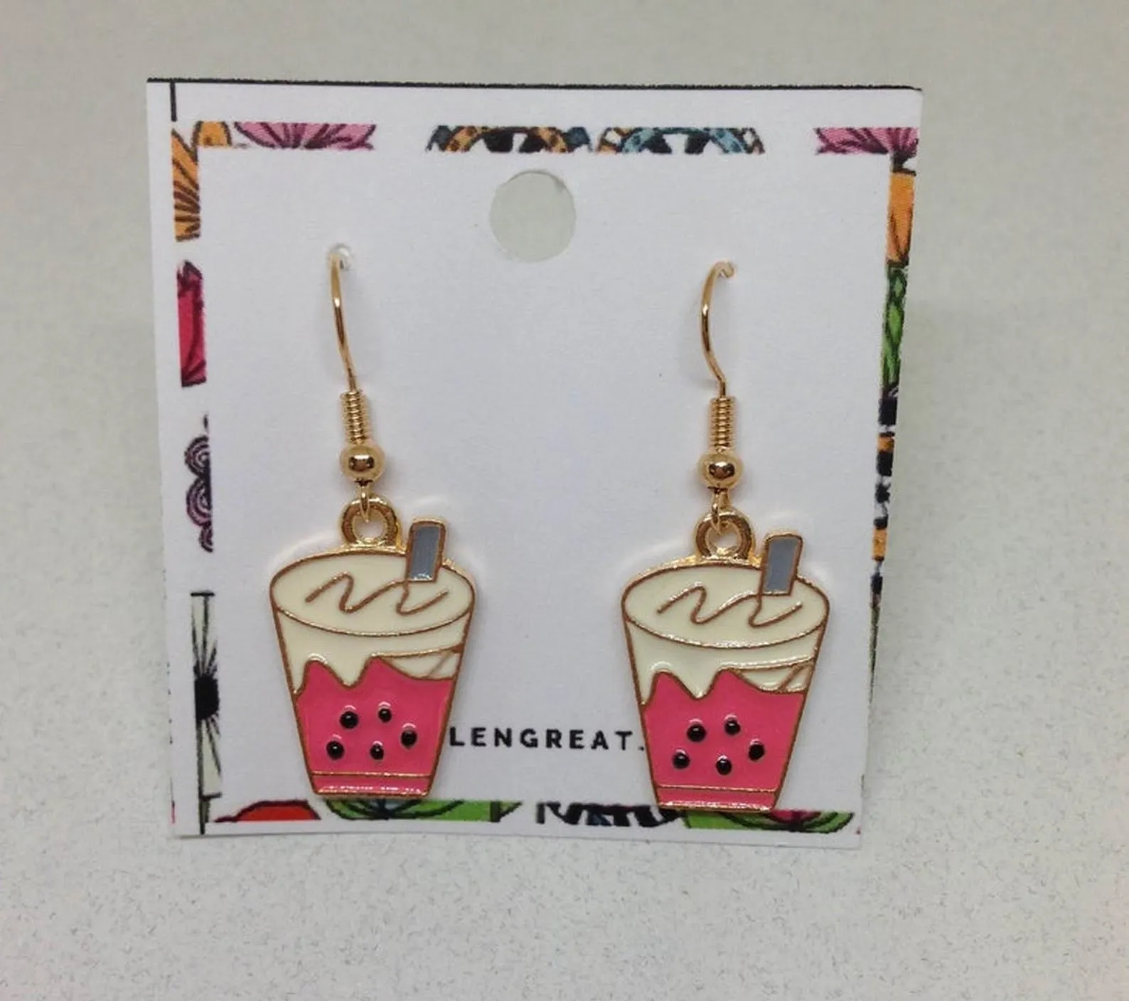 Boba Tea Earrings