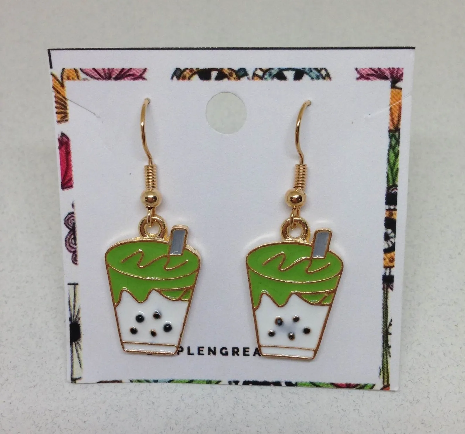 Boba Tea Earrings