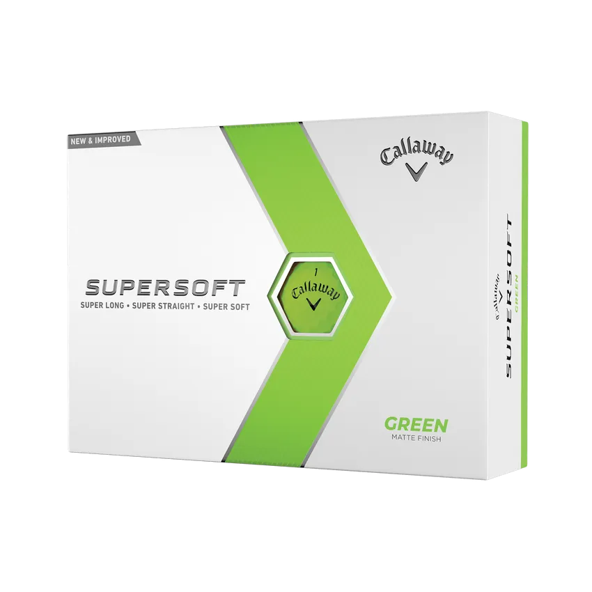 Callaway Supersoft 2023 Golf Balls - Matte Green