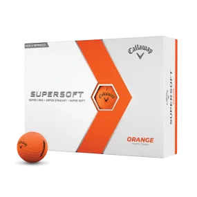 Callaway Supersoft 2023 Golf Balls - Matte Orange