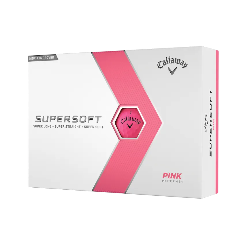 Callaway Supersoft 2023 Golf Balls - Matte Pink