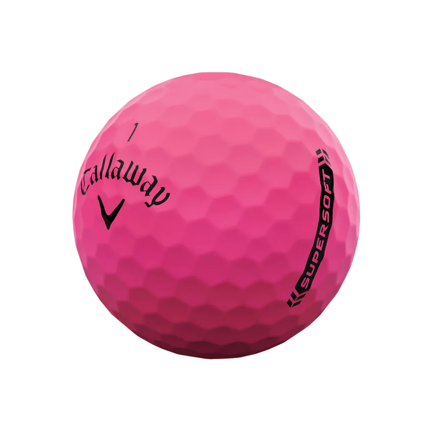 Callaway Supersoft 2023 Golf Balls - Matte Pink