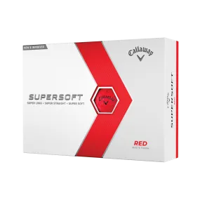 Callaway Supersoft 2023 Golf Balls - Matte Red