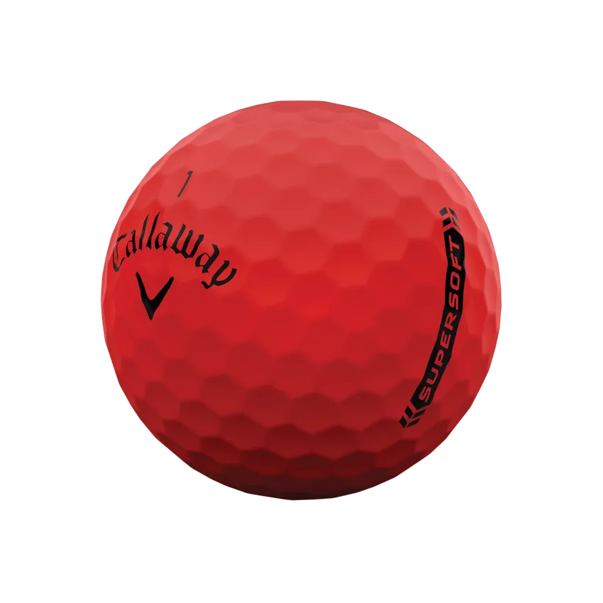 Callaway Supersoft 2023 Golf Balls - Matte Red