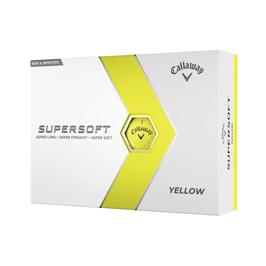 Callaway Supersoft 2023 Golf Balls - Yellow