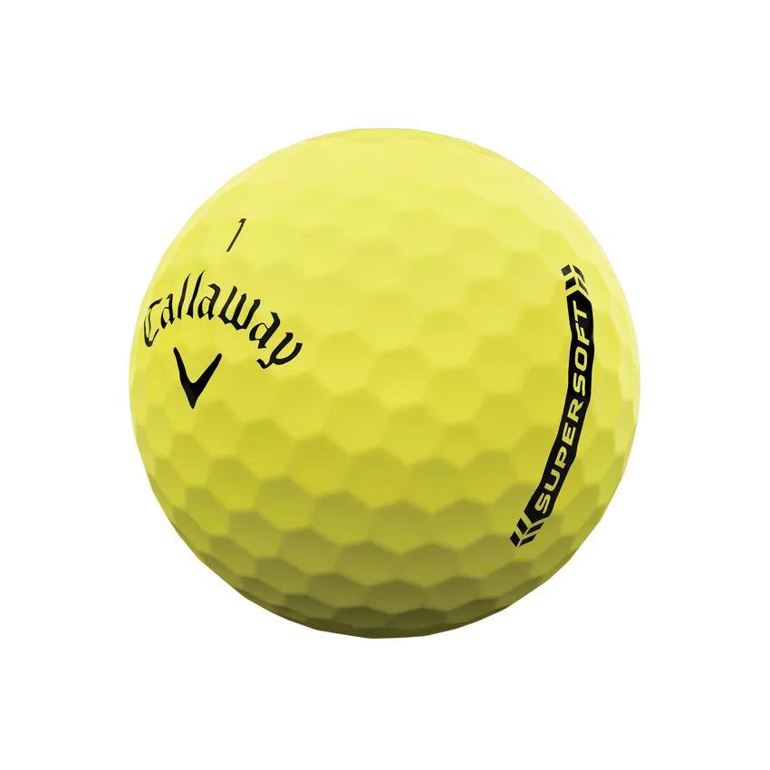 Callaway Supersoft 2023 Golf Balls - Yellow