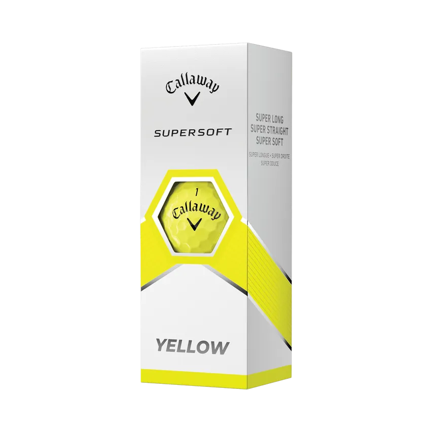 Callaway Supersoft 2023 Golf Balls - Yellow